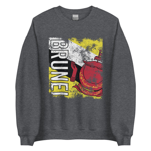 Brunei Flag - Distressed Flag Sweatshirt