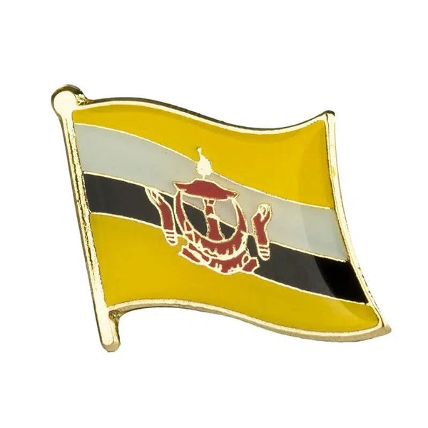 Brunei Flag Lapel Pin - Enamel Pin Flag