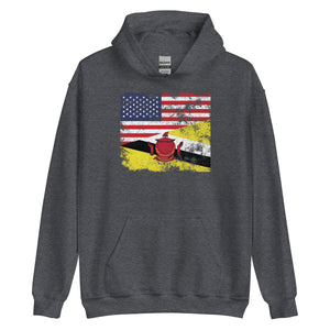 Brunei USA Flag Hoodie