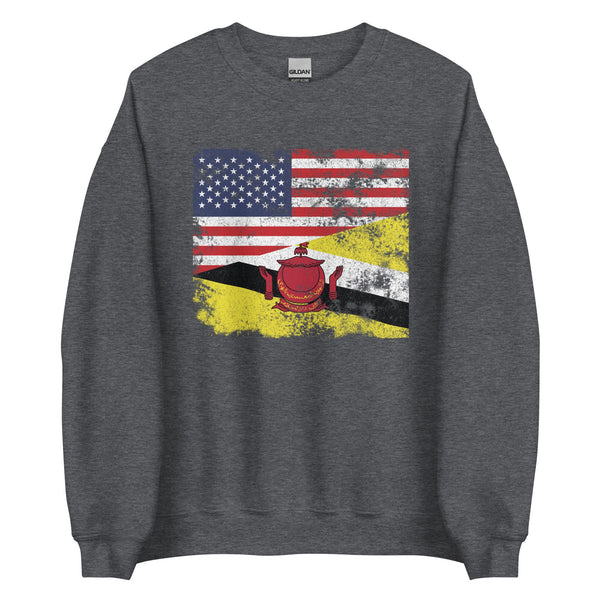 Brunei USA Flag Sweatshirt