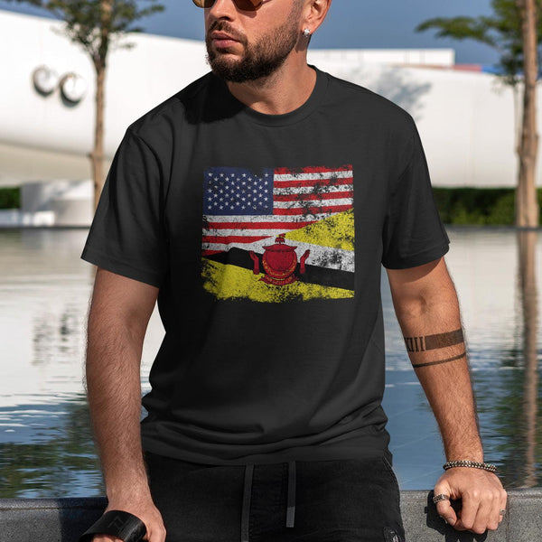 Brunei USA Flag T-Shirt