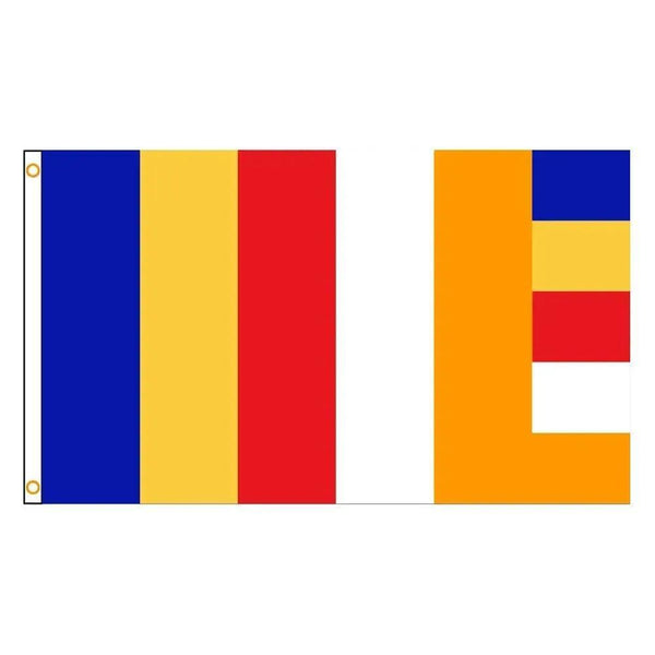 Buddhist Flag - 90x150cm(3x5ft) - 60x90cm(2x3ft)