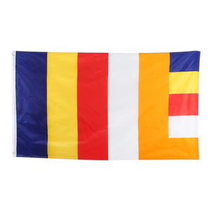 Buddhist Flag - 90x150cm(3x5ft) - Buddhism Flag
