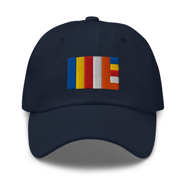 Buddhist Flag Cap - Adjustable Embroidered Dad Hat