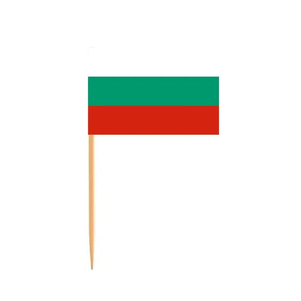 Bulgaria Flag Toothpicks - Cupcake Toppers (100Pcs)