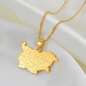 Bulgaria Map Necklace