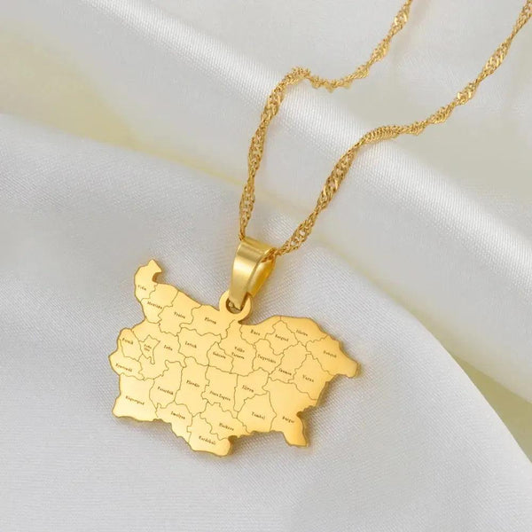 Bulgaria Map Necklace