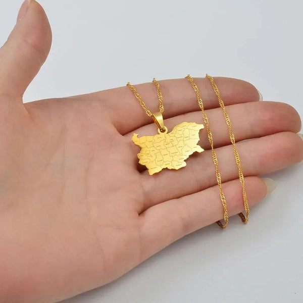 Bulgaria Map Necklace