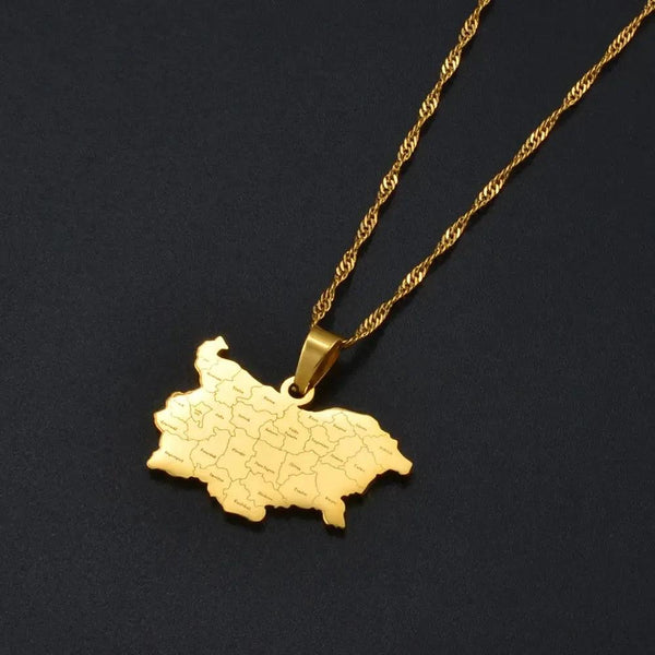 Bulgaria Map Necklace