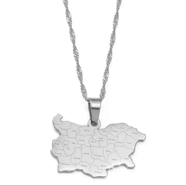 Bulgaria Map Necklace