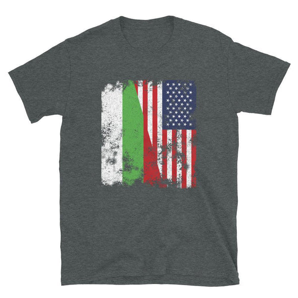 Bulgaria USA Flag - Half American T-Shirt