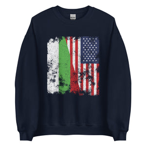 Bulgaria USA Flag Sweatshirt