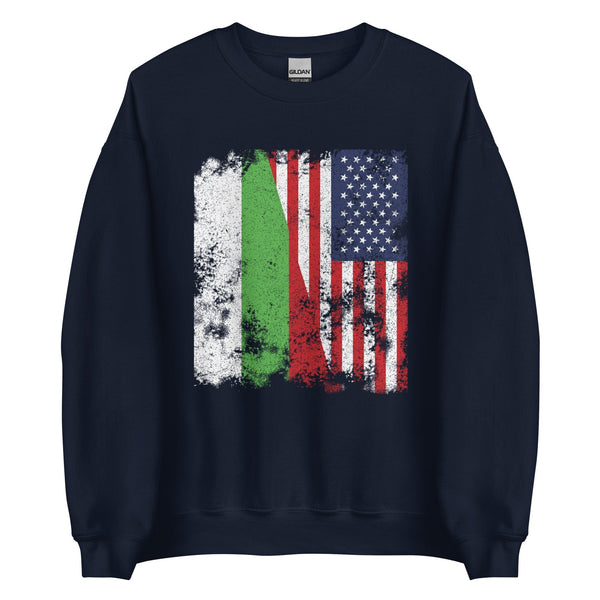 Bulgaria USA Flag Sweatshirt