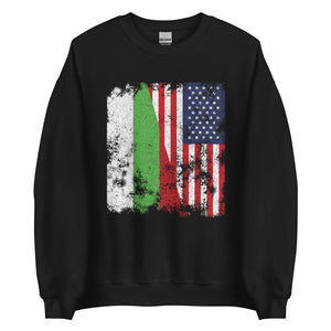 Bulgaria USA Flag Sweatshirt