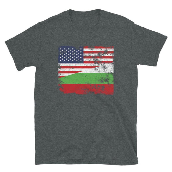 Bulgaria USA Flag T-Shirt