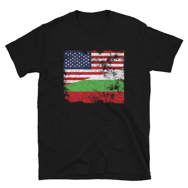 Bulgaria USA Flag T-Shirt