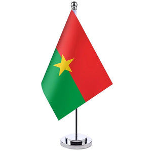 Burkina Faso Desk Flag - Small Office Table Flag