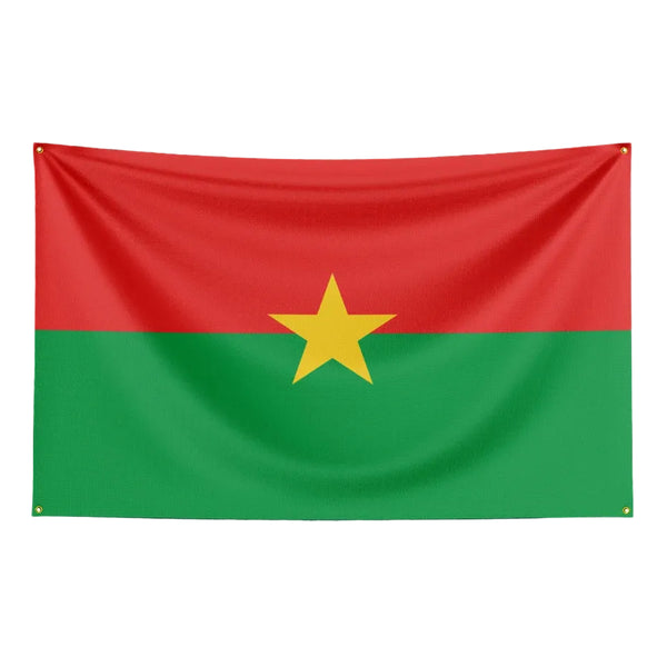 Burkina Faso Flag - 90x150cm(3x5ft) - 60x90cm(2x3ft)