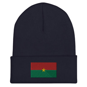 Burkina Faso Flag Beanie - Embroidered Winter Hat