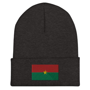 Burkina Faso Flag Beanie - Embroidered Winter Hat