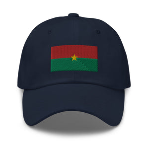 Burkina Faso Flag Cap - Adjustable Embroidered Dad Hat