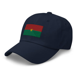 Burkina Faso Flag Cap - Adjustable Embroidered Dad Hat