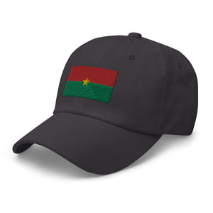 Burkina Faso Flag Cap - Adjustable Embroidered Dad Hat