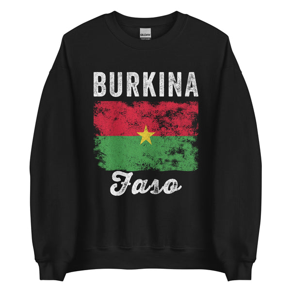 Burkina Faso Flag Vintage Burkinabe Flag Sweatshirt