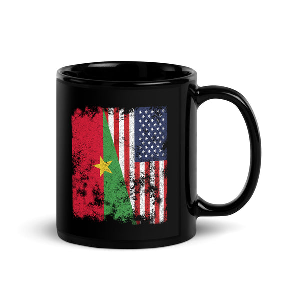Burkina Faso USA Flag - Half American Mug