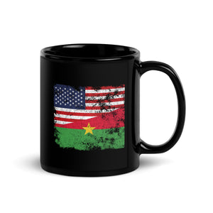 Burkina Faso USA Flag Mug