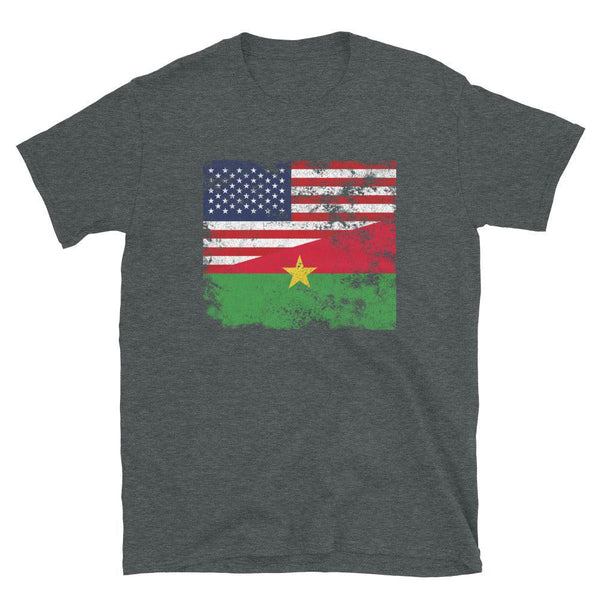 Burkina Faso USA Flag T-Shirt
