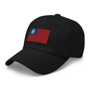 Myanmar Burma Flag Cap - Adjustable Embroidered Dad Hat