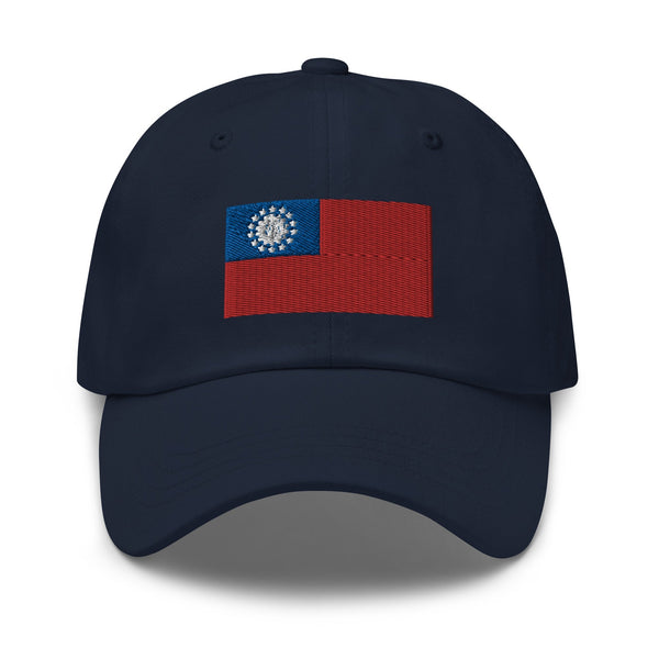 Burma Flag Cap - Adjustable Embroidered Dad Hat