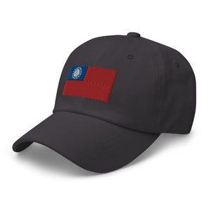 Myanmar Burma Flag Cap - Adjustable Embroidered Dad Hat