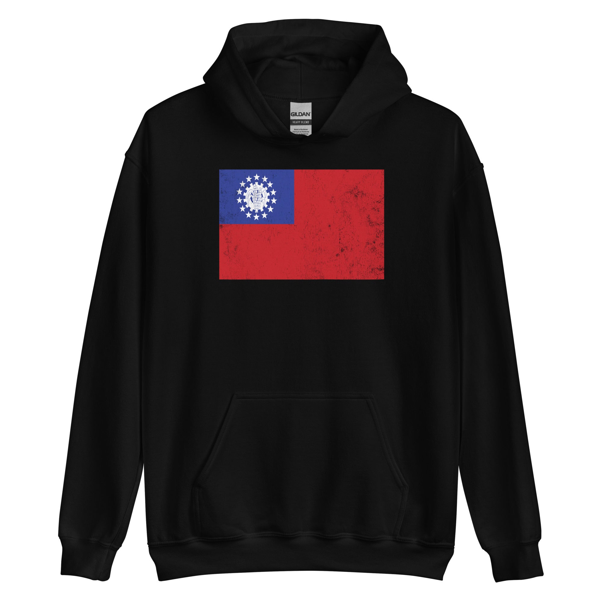 Myanmar Burma Flag Hoodie