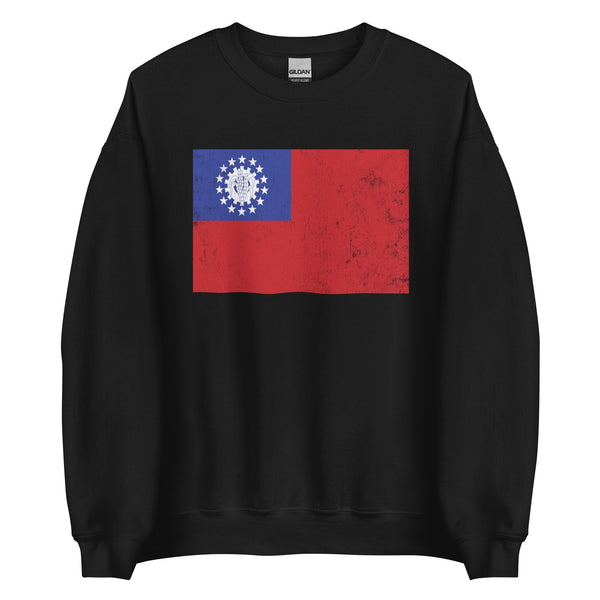 Myanmar Burma Flag Sweatshirt