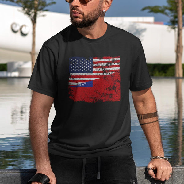 Burma USA Flag T-Shirt