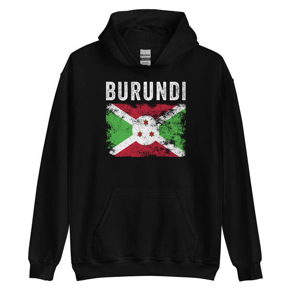 Burundi Flag Distressed - Burundian Flag Hoodie