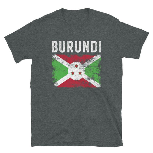 Burundi Flag Distressed - Burundian Flag T-Shirt
