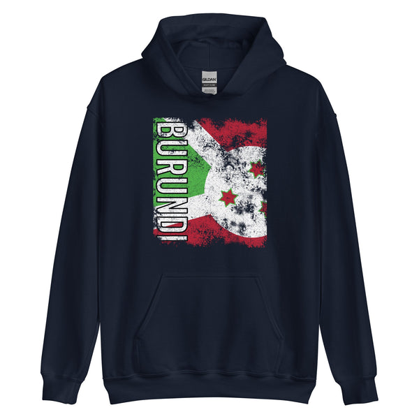 Burundi Flag - Distressed Flag Hoodie