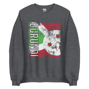 Burundi Flag - Distressed Flag Sweatshirt