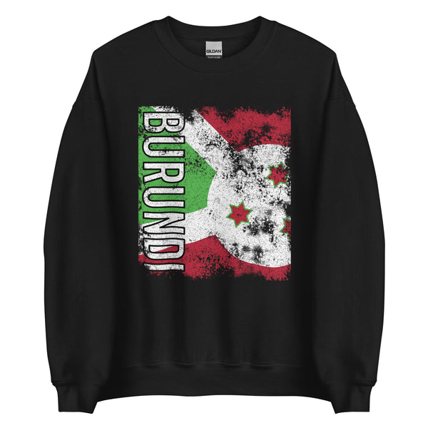 Burundi Flag - Distressed Flag Sweatshirt