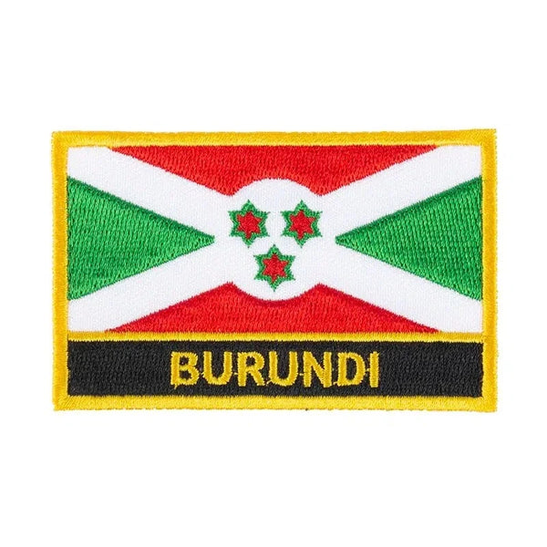 Burundi Flag Patch - Sew On/Iron On Patch