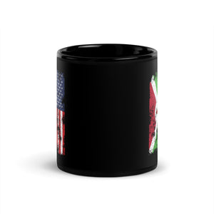 Burundi USA Flag - Half American Mug