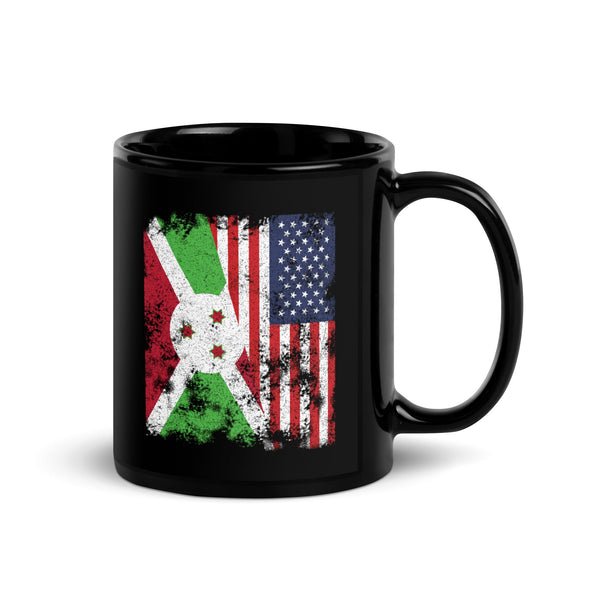 Burundi USA Flag - Half American Mug