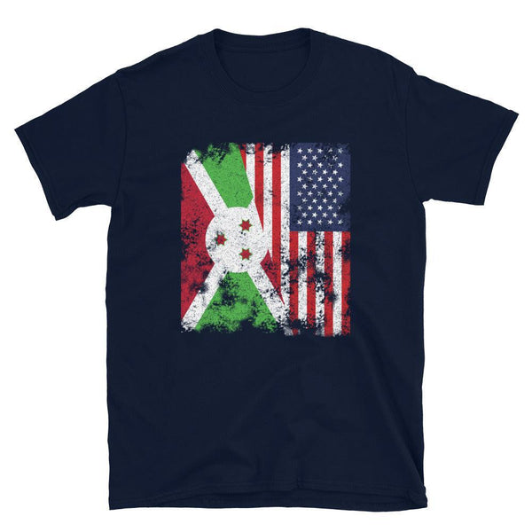 Burundi USA Flag - Half American T-Shirt