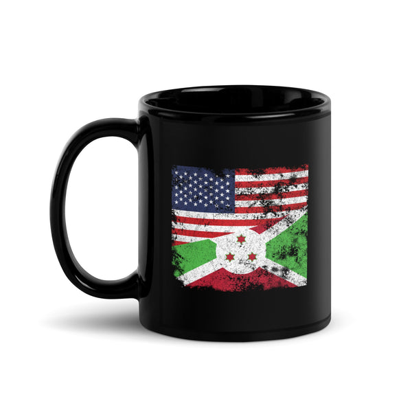 Burundi USA Flag Mug