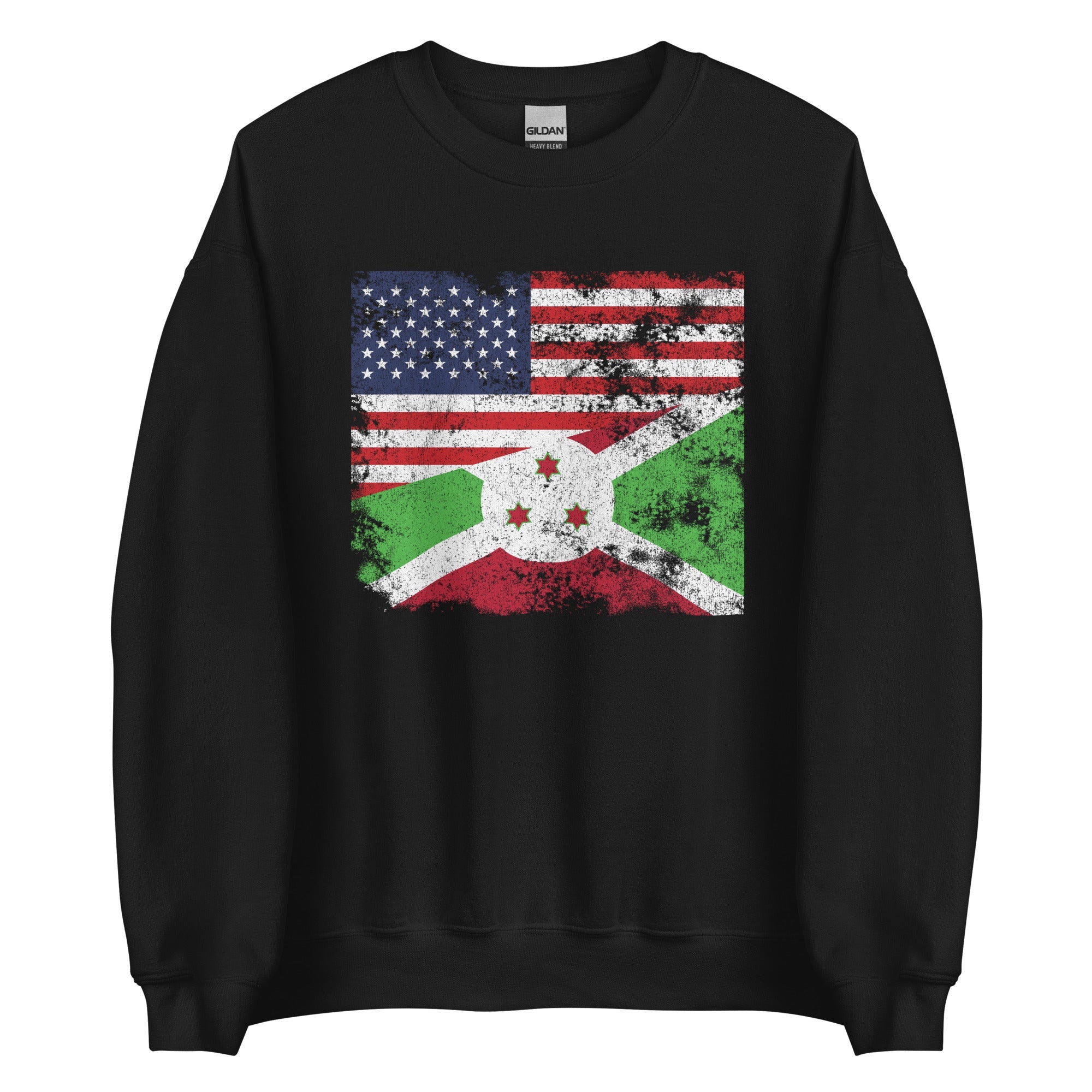 Burundi USA Flag Sweatshirt