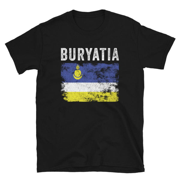 Buryatia Flag Distressed - Buryat Flag T-Shirt