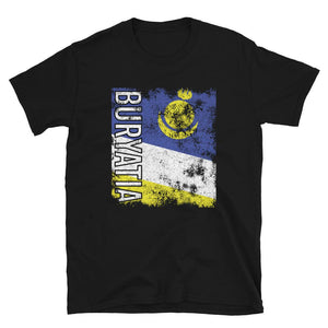 Buryatia Flag Distressed T-Shirt